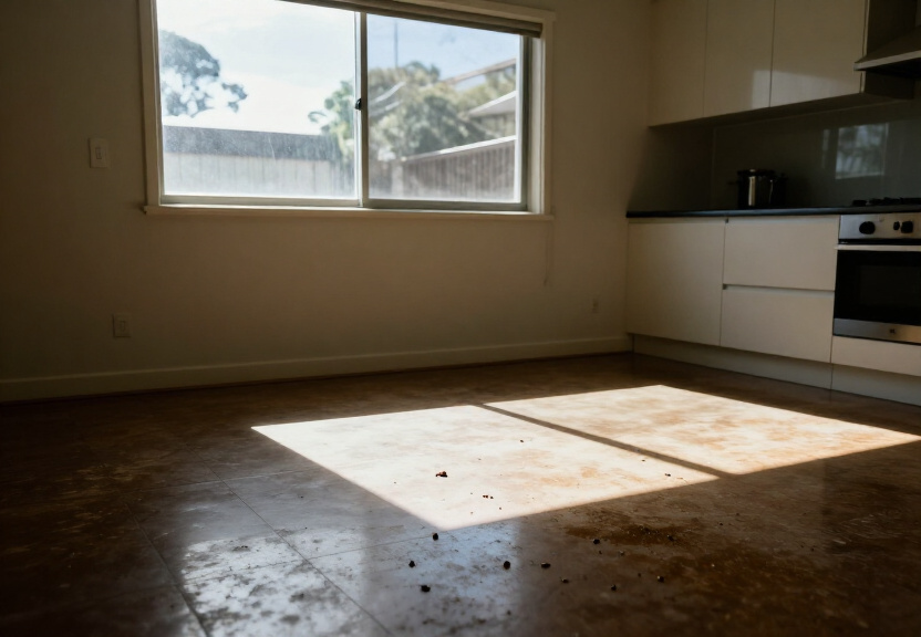Rodent infestation in an Annandale kitchen before treatment